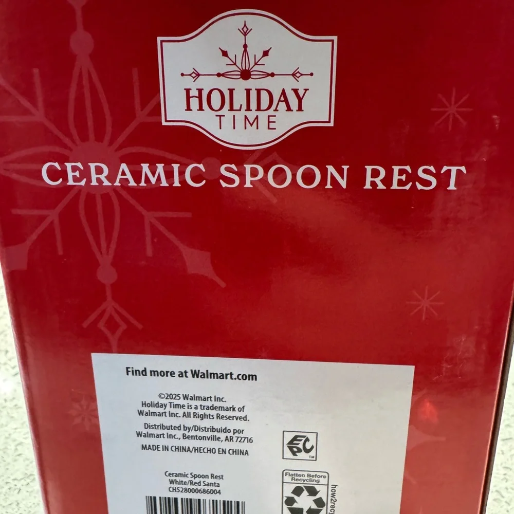 🌲 Christmas Tree Holiday Time Ceramic Spoon Rest - Picture 3 of 3